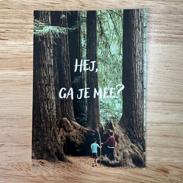Uitnodigingskaartjes 'Hej, ga je mee?' | Toemba