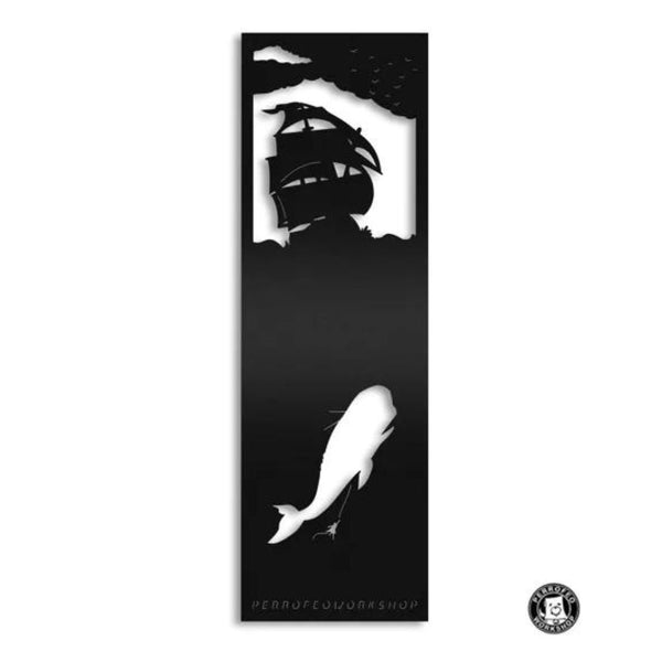 Boekenlegger "Moby Dick" | Perro Feo Workshop