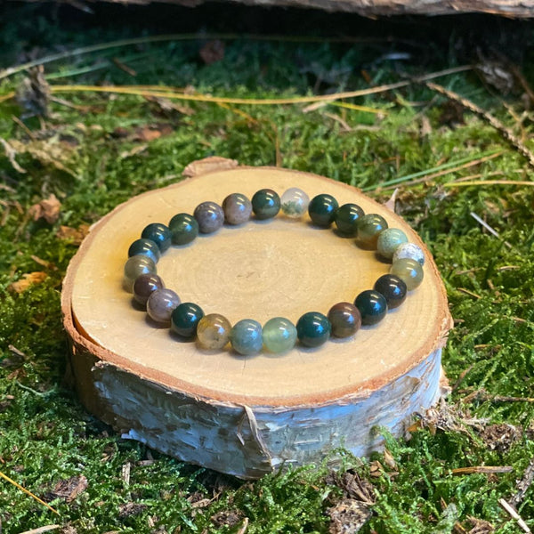 Armband ,Moosige Kieselsteine‘ | Toemba