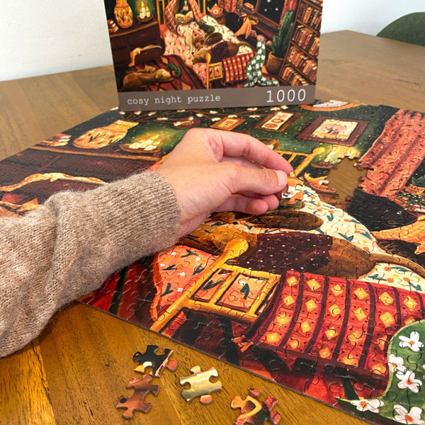 Puzzle 'Gemütlicher Abend' - 1000 Teile | Esther Bennink