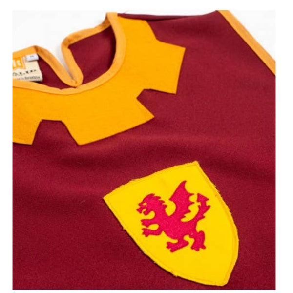 Ritterlicher Wappenrock Camelot Bordeauxrot | Kalid Mittelalter