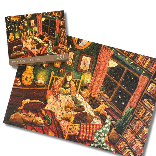 Puzzle 'Gemütlicher Abend' - 1000 Teile | Esther Bennink