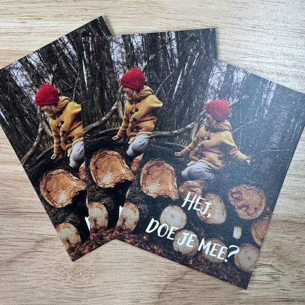Uitnodigingskaartjes - Hej, doe je mee? | Toemba
