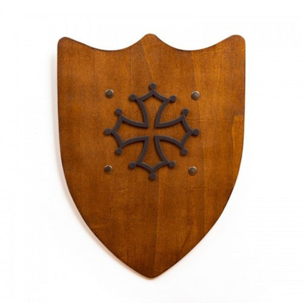 Ridderschild Occitaans Kruis – Rustiek | Kalid Medieval