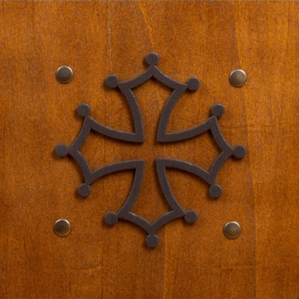 Ridderschild Occitaans Kruis – Rustiek | Kalid Medieval
