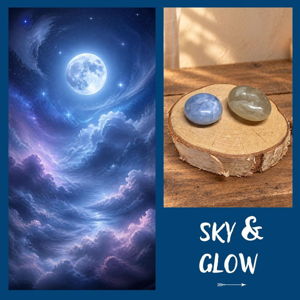 Sky & Glow | Knuffelstenen duo