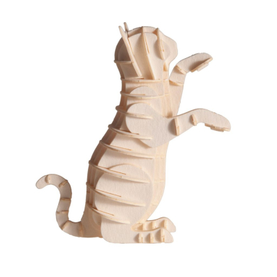 Kat wit 3D Puzzel | Fridolin