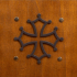 Ridderschild Occitaans Kruis - Rustiek | Kalid Medieval