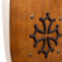 Ridderschild Occitaans Kruis - Rustiek | Kalid Medieval