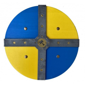 Vikingschild Geel - Blauw | Kalid Medieval