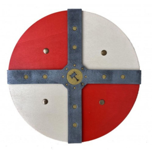 Vikingschild Rood – Wit | Kalid Medieval